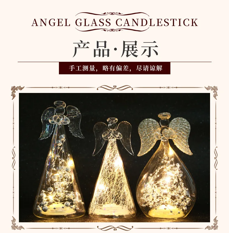 Новинка O. RoseLif Lucky Angel стеклянный декоративный светодиодный светильник на День святого Валентина свадебное украшение подарок на удачу любовь вечерние Декор для дома
