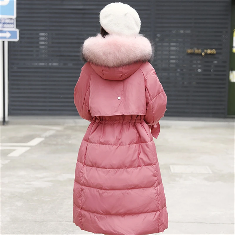New Autumn Winter New Hooded Down jacket Women Fashion Casual Loose Thick white duck Down Coat Female Outerwear W150