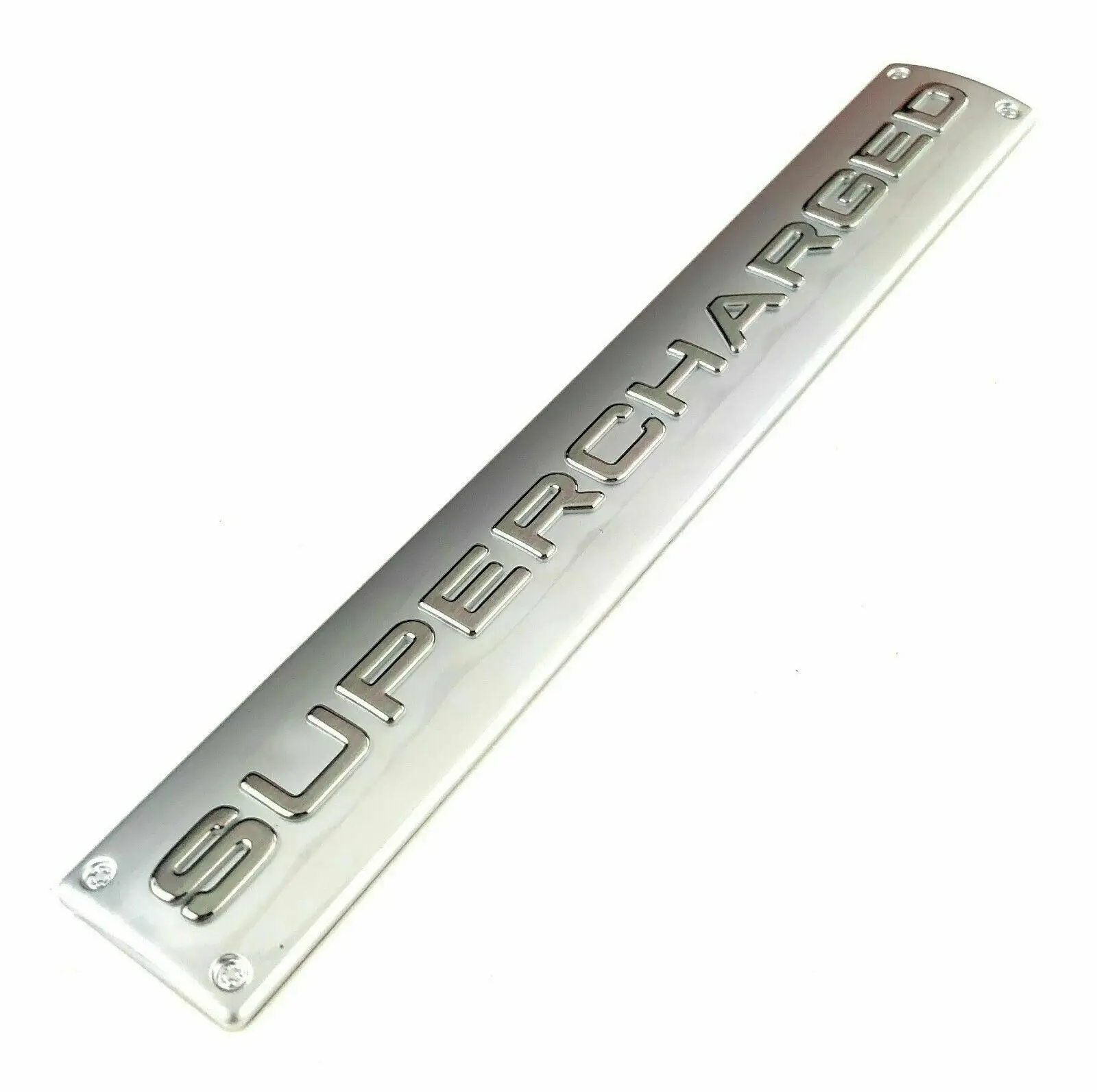 

3D Metal Chrome Supercharged Sport Trunk Rear Emblem Badge Decal Stickers