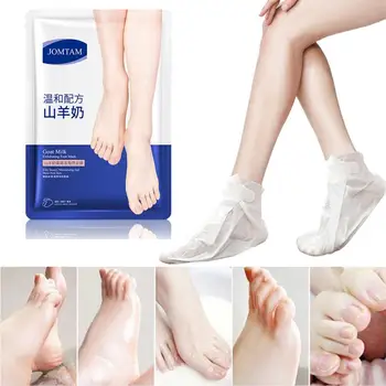 

New 2pcs/bag Goat Milk Foot Mask Exfoliating Dry Gentle Soothing Moisturizing Foot Mask Remove Dead Skin Foot Care Tool TXTBI