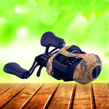 

7.2:1 Baitcasting Fishing Reel LH3000 Fishing Wheel Bait camouflage Casting Reel Travel Fishing Tackle Ocean Beach Fishing