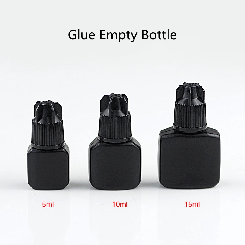10pcsGraftingEyelashGlueWaterBottle5mlReplacementBottleBlack