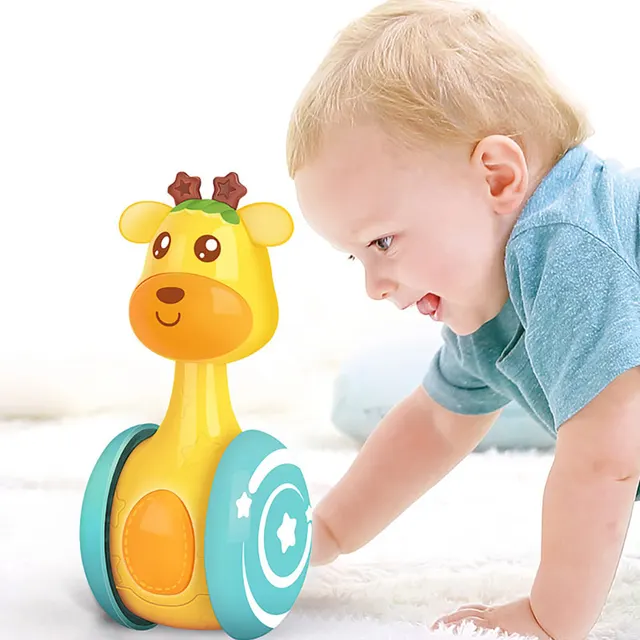 baby rattles toys newborn Infant Tumbler Doll Baby Toys Sweet Music Roly-poly Learning Education Toys Gifts Baby Bell Toys 3