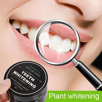 ASHOWNER Black Teeth Whitening Oral Care Charcoal Powder Natural Activated Charcoal Teeth Whitener Powder Oral
