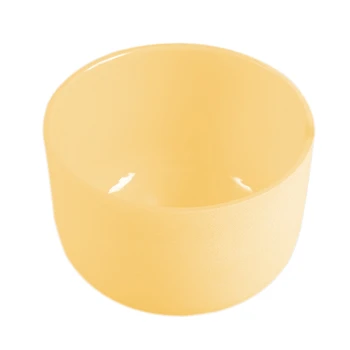 

HOT Frosted E Note Solar Plexus Chakra Yellow Colored Quartz Crystal Singing Bowl 8 Inch with O-Ring