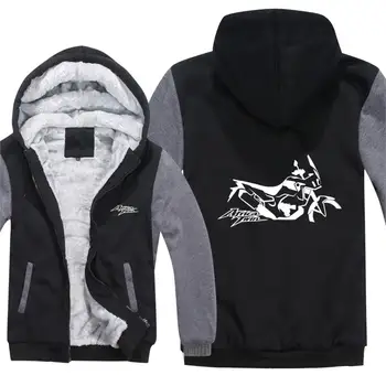 

Africa Twin Motorcycle Hoodies Men Fashion Wool Liner Jacket Africa Twin Sweatshirts Hoody