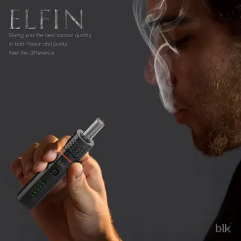 

Newest Kingtons BLK ELFIN Dry Herb Vaporizer with 1800mAh Battery lectronic Cigarette Herbal Vape Pen