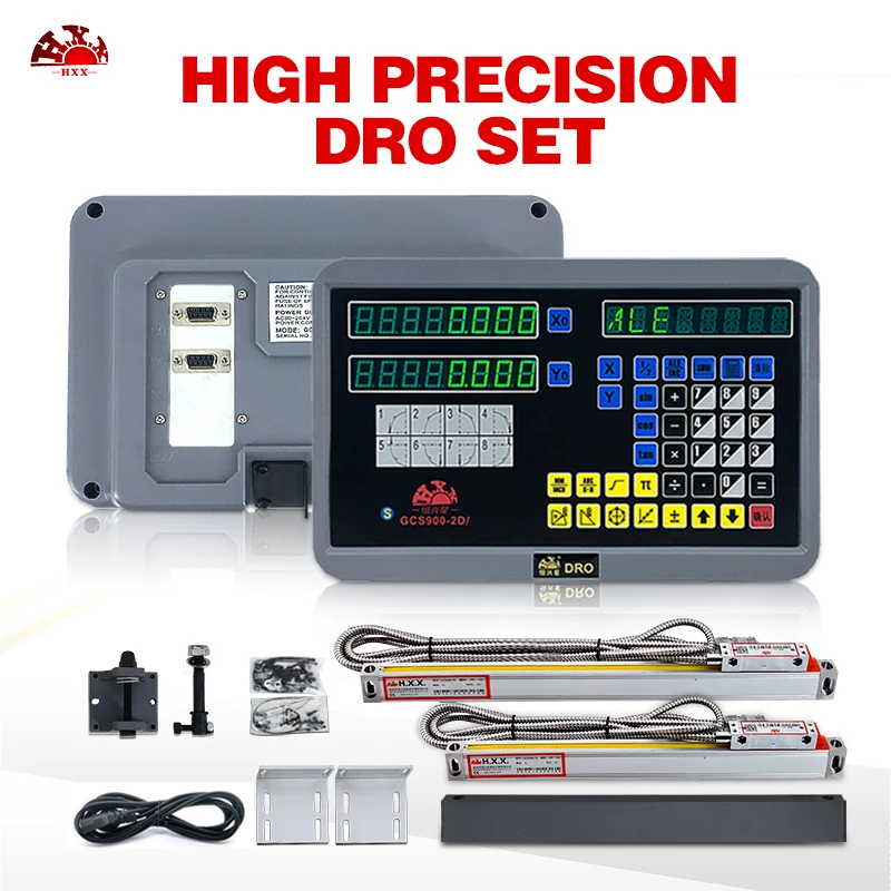 Hxx cnc lcd дисплей precission instruments dro kit 2 осевой цифровой индикации gcs900-2d с шт линейные