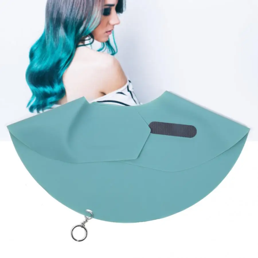 Салон водонепроницаемый силиконовый шаль Парикмахерская окрашивание волос окрашивание шеи Шаль Обертывание стрижка шеи щит воротник парикмахерские инструменты