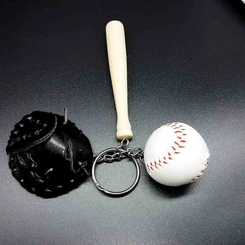 Бейсбольный мини сувенир ручной работы милый базовый мяч брелок для ключей Спортивная цепь брелок для велосипеда новинка подарок