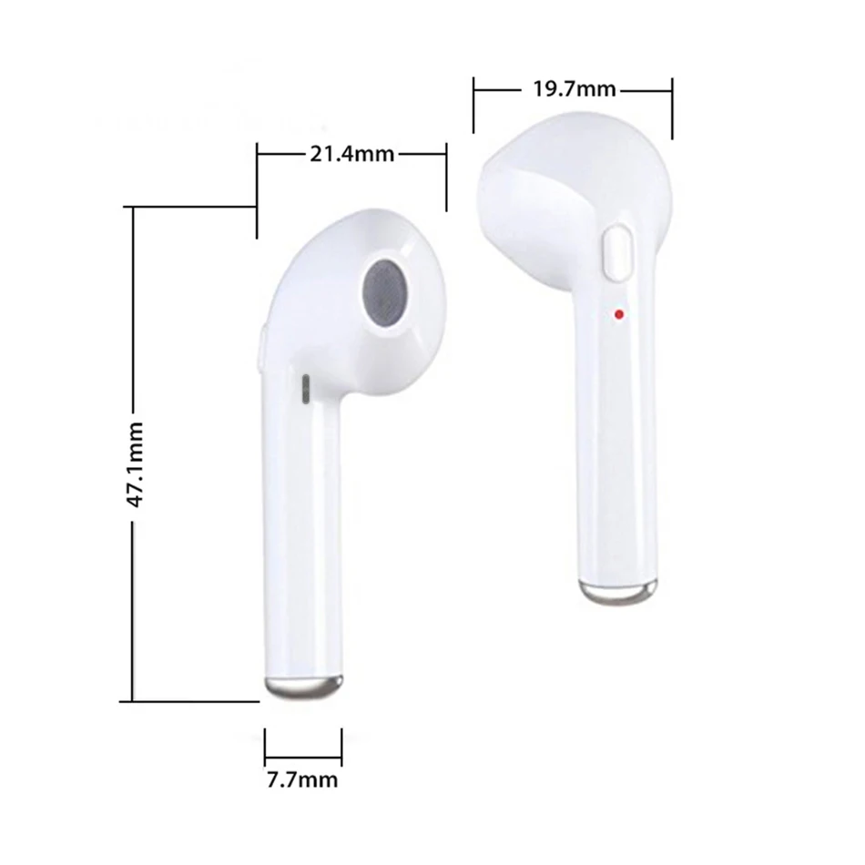 For i7 TWS Twins Wireless Earbuds Bluetooth Earphone V4.2 Stereo Headset Iphone 8 plus 7s 7 SE Galaxy S8 Plus LG |