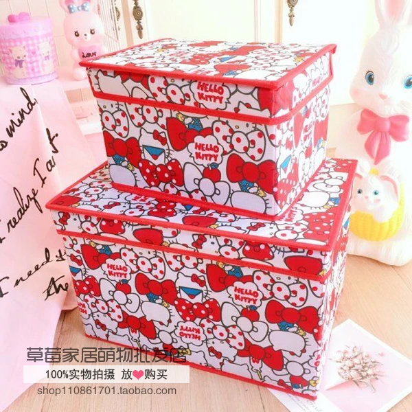 Мультфильм «Hello Kitty» My Melody Cinnamoroll pompomparin косметичка Сумка Макияж Чехол одежда для игрушек складной ящик для хранения сумка органайзер