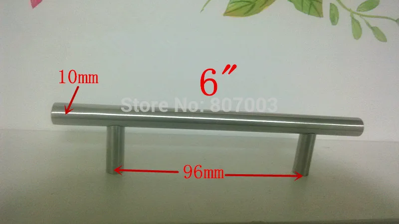 (Diameter 10mm Length:150mm) 6&quot Furniture Hardware Kitchen Cabinet Handle T Bar Pull Stainless Steel | Обустройство дома