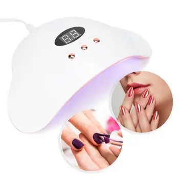 

Nail Lamp 24W Intelligent LED UV Gel Nail Polish Dryer Lamp Fashion Nail Curing Machine Manicure Tool Lamp For Nails