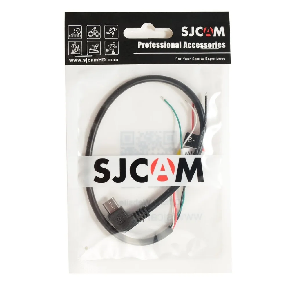 SJCAM SJ4000 аксессуары для камеры USB к AV выходной кабель Micro USB к AV FPV кабель для Sjcam SJ4000/SJ5000