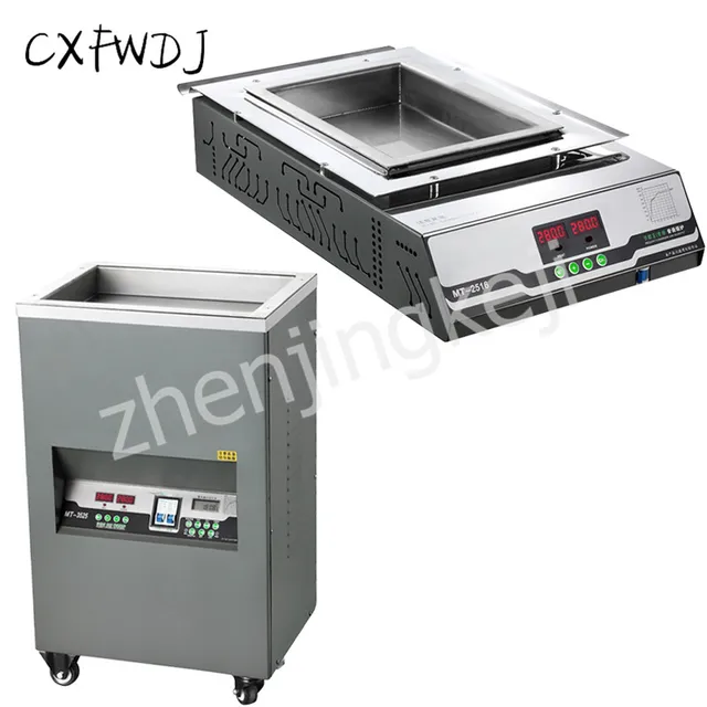 $131.03 MT-4030 Stainless Steel Vertical Tin Furnace 3500W Vertical Constant Temperature leaded Stainless Steel Tabletop Tin Furnace