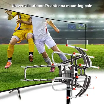 

Practical plastic + aluminum 360 Rotation UV Dual Frequency Open Antenna Home video equipment accessories