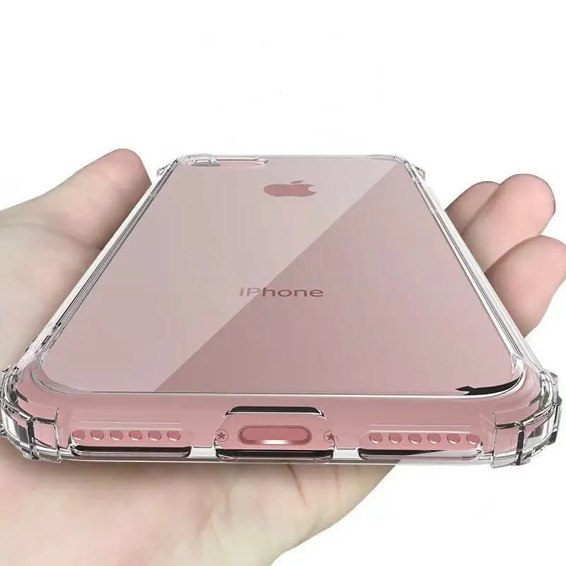 Ультратонкий Мягкий Прозрачный Кристальный чехол из ТПУ для IPhone 11 PRO XR XS MAX 6 6S 7 8 Plus прозрачный противоударный чехол-бампер