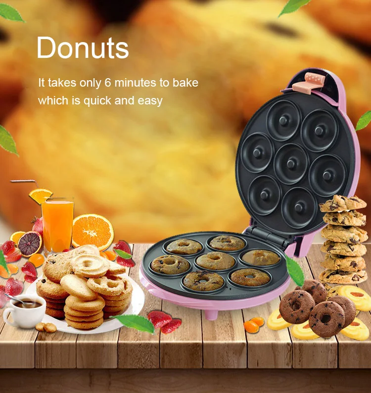 waffle elétrica donut maker automática panqueca donut makers plugue da ue