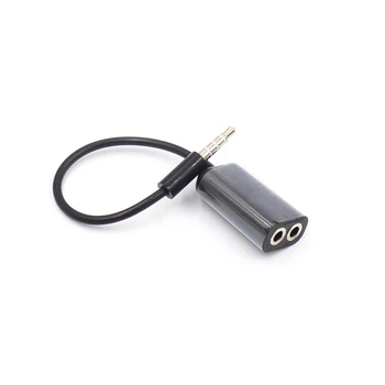 

Earphone Cable Splitter 1 Male to 2 Female 3.5 Jack Aux Audio Cable Headphone Splitter for iPhone 6 6S 7 iPad Laptop Speaker