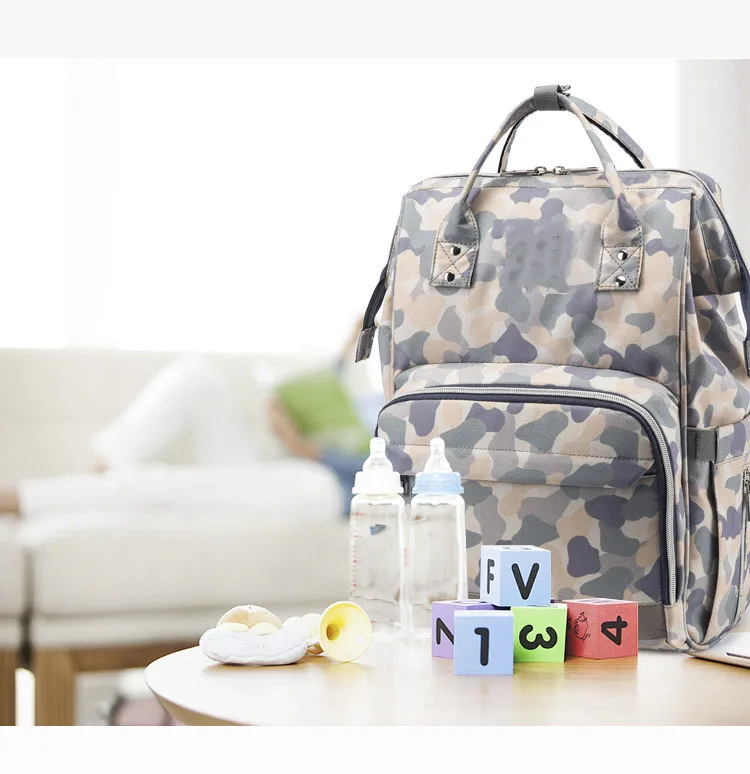 Модный камуфляжный рюкзак Mommy Bag застежка-молния для беременных сумка Детская сумка для подгузников детские коляски для мамы, сумка для подгузников рюкзак