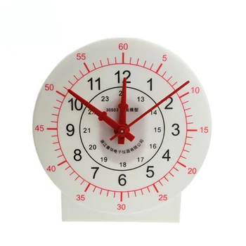 

1 pcs 23*24cm clock model elementary school mathematics students learn time clock teaching clock teaching aids