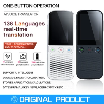 

T10 Pro 14 Languages Offline Portable Voice Translator, 138 Languages Multi Languages Instant Poket Translator Device Two Way