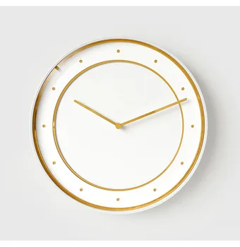 

Luxury Silent Wall Clock Modern Design Art Nordic Metal Glass Living Room Wall Clock Creative Reloj Mural Wall Watches BW50WC