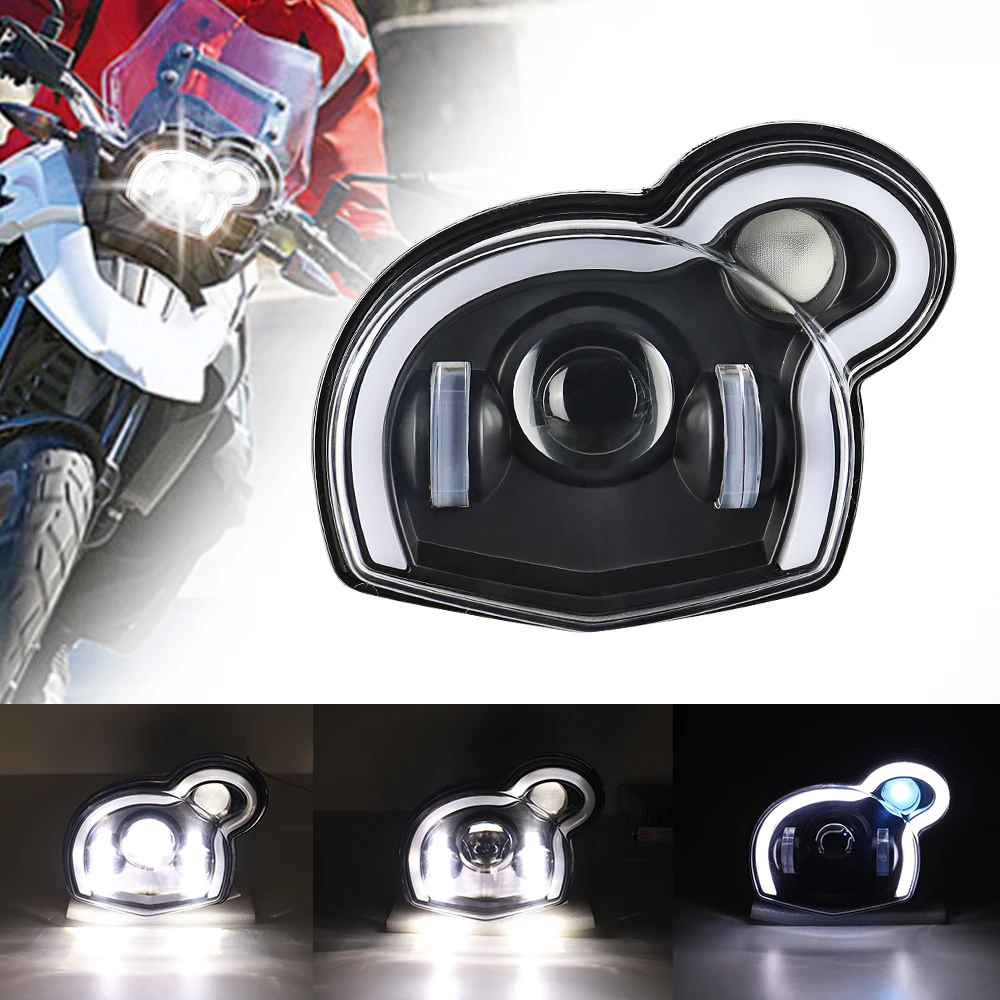 LED Headlight with Hi/Low Beam DRL Light for BMW G650GS / Sertao R13
