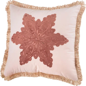 

Decorative cushion 46 * 46 cm, p / e snowflake 100%, powder