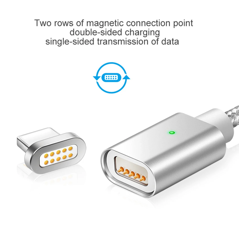 Магнитный USB-C кабель быстрой зарядки QC3.0 для huawei Xiaomi LG samsung Galaxy Note 9 S9 S8 USB кабель быстрой зарядки type C