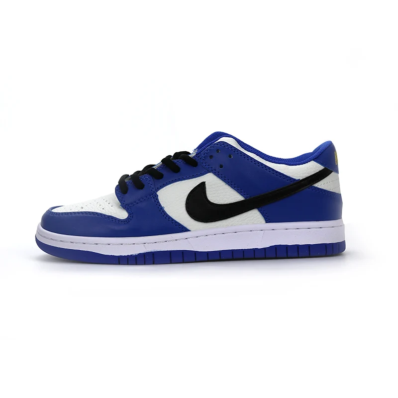 Синий Мужские кроссовки для скейтбординга от Nike Air Jordan 1 Low Hyper Roya, уличные кроссовки с низким вырезом, Нескользящие, износостойкий светильник, повседневная обувь - Цвет: Синий