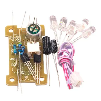 

Voice Control 5Mm Green Led Melody Light Electronic Production Kit Diy Fun Production Parts Module Kit