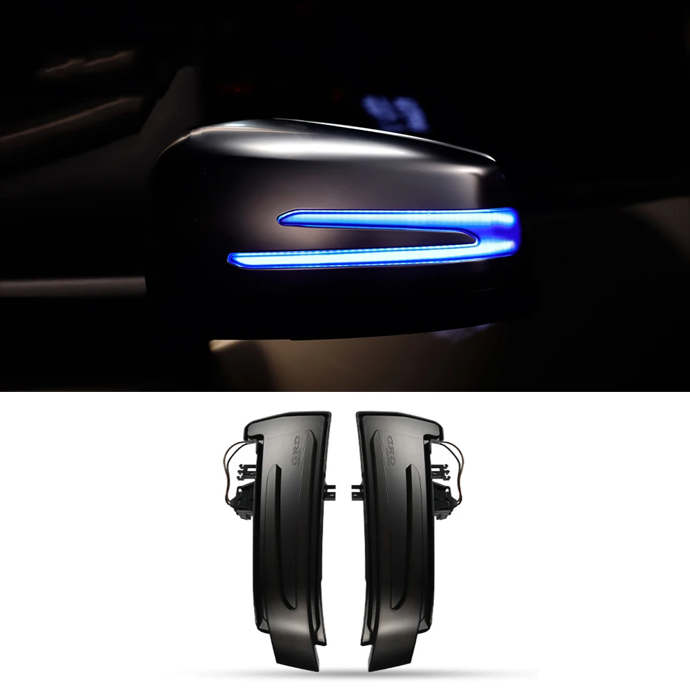 

Car rearview mirror indicator lamp for Benz W204 W212 W222 streamer strip flowing turn signal light LED source glow strip