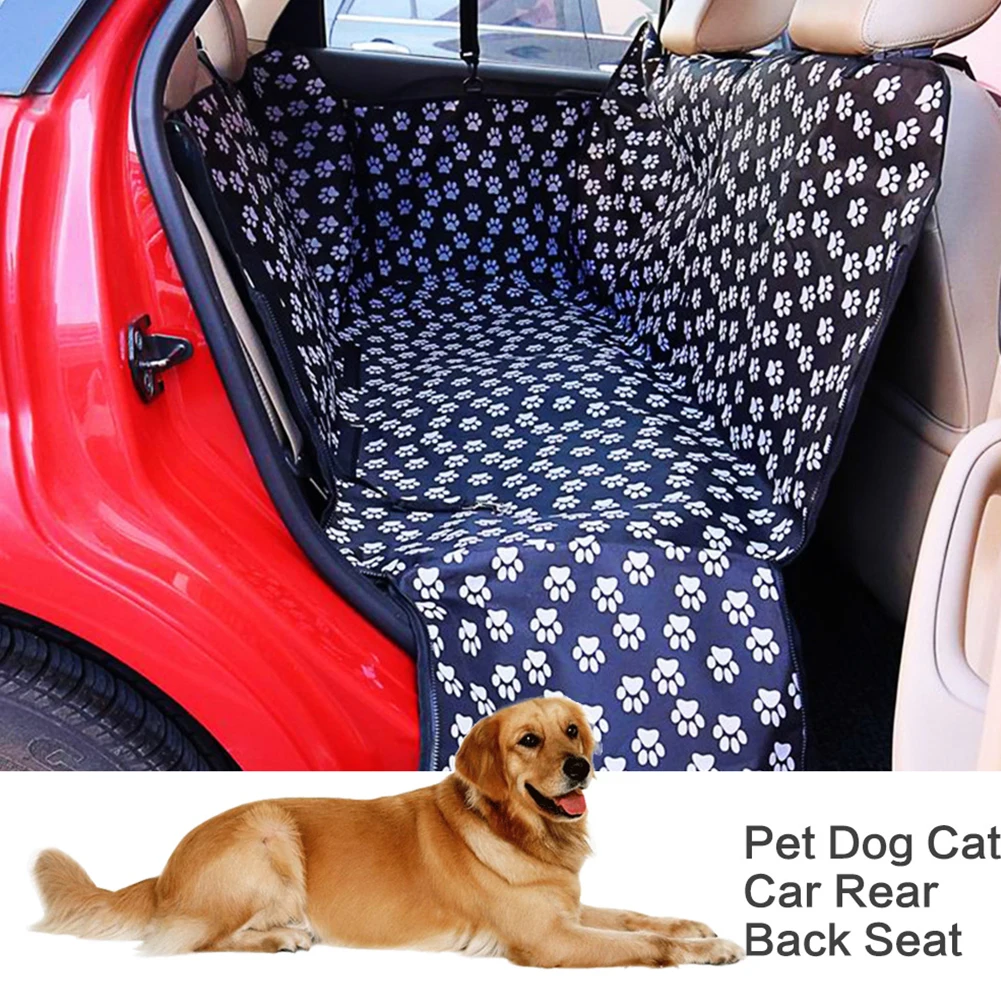 

Dog Car Seat Cover View Mesh Waterproof Pet Carrier Car Rear Back Seat Mat Hammock Cushion Protector With Zipper And Pockets