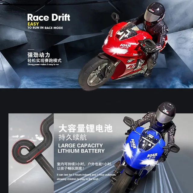 RC stunt motorcycl 3D Rotation Flips 2.4G Remote Control stunt motorbike High Speed Racing drift Car Shockproof Auto Balance Toy 2