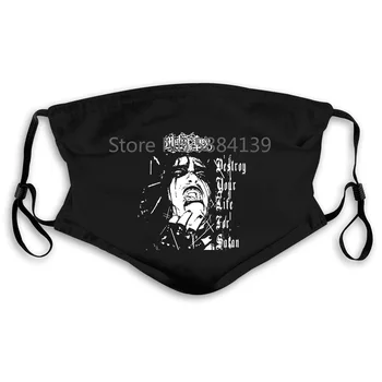 

Mutiilation Destroy Your Life for Satan Black Metal Death Vlad Tepes Von Printed Men Mouth Mask Women's kid PM2.5