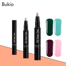 Bukio 35 цветов, эмалированная гелевая ручка для ногтей, блестящая Полуперманентная кисть для лака, простая в использовании ручка для гель-лака для макияжа, гибридный инструмент для праймера