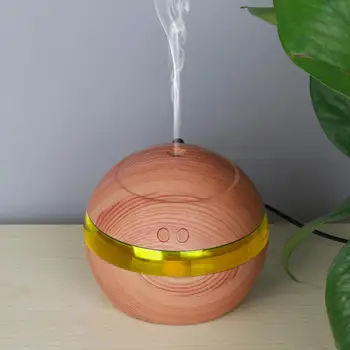 

Colorful LED Light Wooden Ultrasonic Aroma Humidifier Diffuser Car Air Purifier For Bedroom Bathroom Electric Humidifier 2020