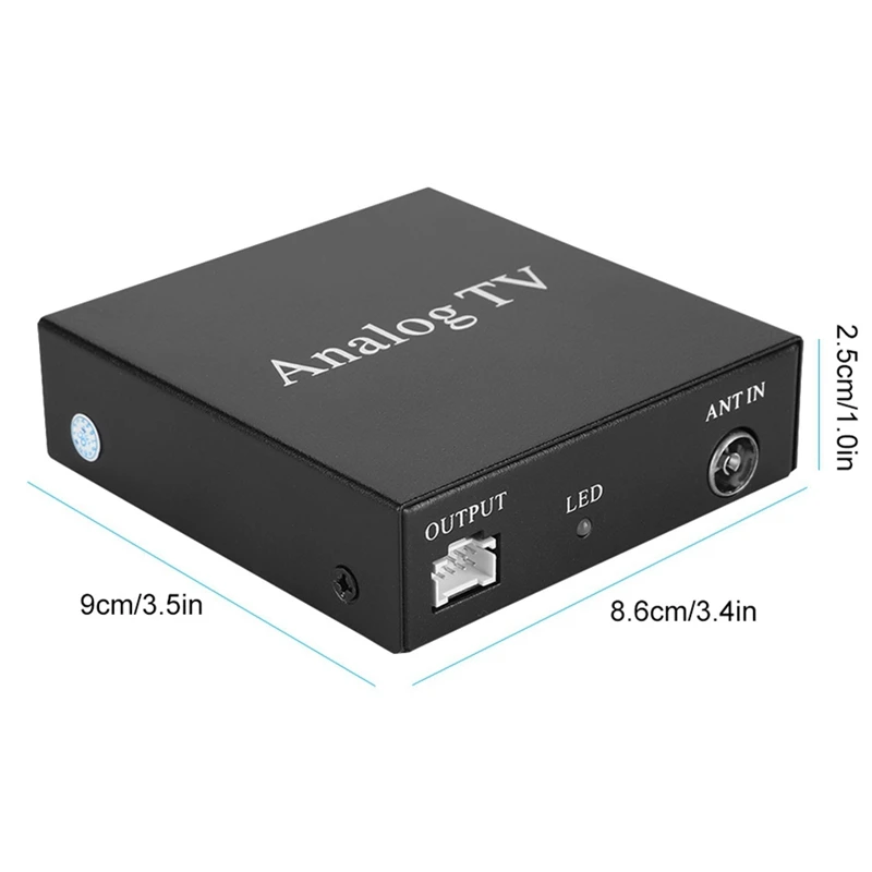 12V автомобиль мобильный Dvd аналогового ТВ, свободные руки, ресивер, набор ТВ приемник тюнер сильный сигнал ящик с пультом дистанционного управления для автомобиль аналоговый телевизор
