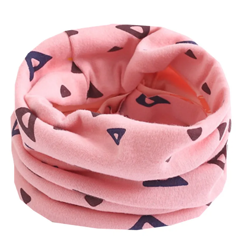 pink triangle LIHFSI 1 шт. хлопок шарфом и капюшоном, для девочки, детская зимняя Снуд шарф для девочек, для мальчиков, чистый цвет, ошейники для собак детский шарф для девочек-хомут с круглым воротником для мальчиков и девочек шарф - Цвет: pink triangle