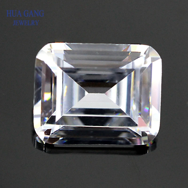 Moissanite 1 Carat D Color Octangle Shape Emarald Cut White Moissanite Excellent Brilliant Cut 5x7mm VVS Grade Test Positive