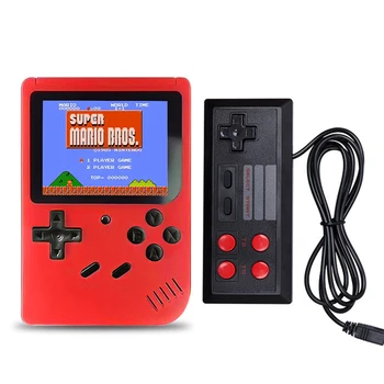 

5pcs lot Game Box Built-in 400 Games Player Retro Game Console Player on TV Mini Handheld Game 8-Bit Classic Gamepad Gift