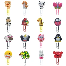 16 шт./компл. Loveley животные Мультяшные закладки бумага клип книга школьные маркеры поставки DIY украшения для детей Подарки