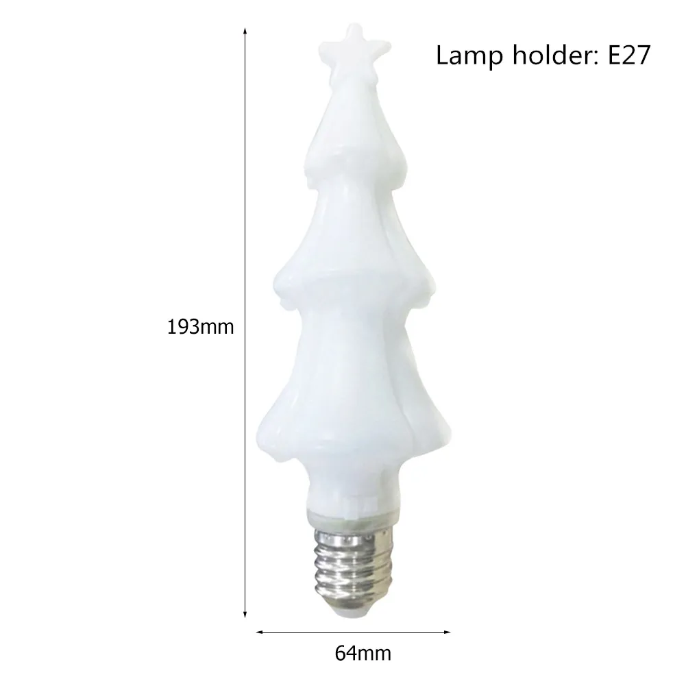 E27 Light Bulb Рождественская елка прикроватная Ночная лампа креативная лампочка Рождественская Праздничная декорация для вечеринки домашний пейзаж рождественские украшения проекты - Цвет: E27 Light Bulb