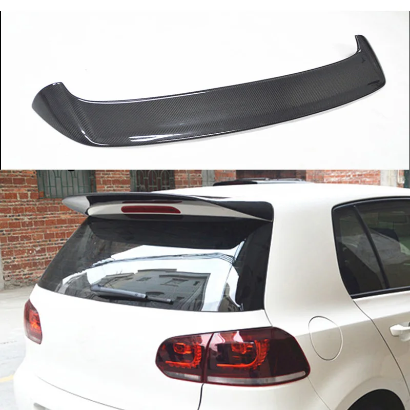 

Golf 6 MK6 Modified R Style Carbon Fiber Rear Roof Lip Spoiler Car Wing for Volkswagen Golf 6 2008 2009 2010 2011 2012