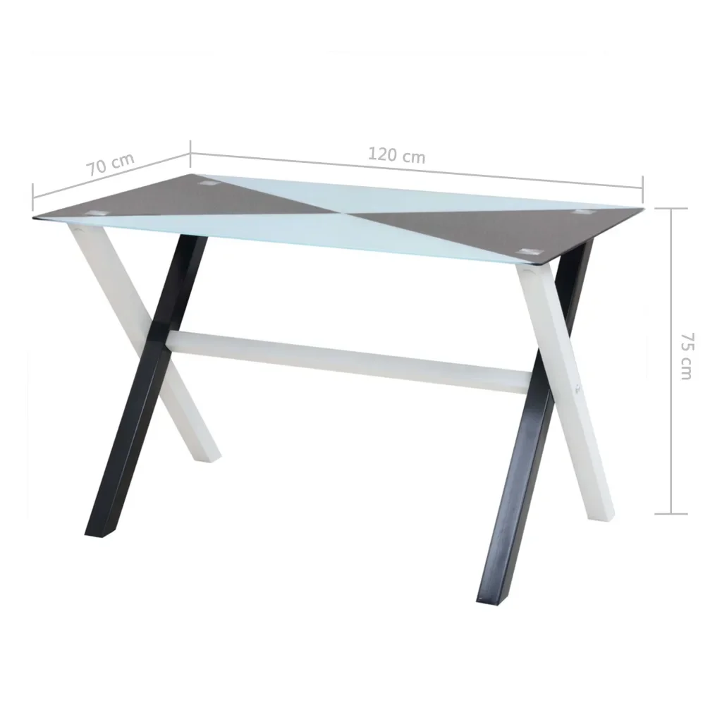 7 Pieces Leatherette Chair and Glass Table Dining Set for Dining Room Living Room Simple Dining room furniture 7 pcs