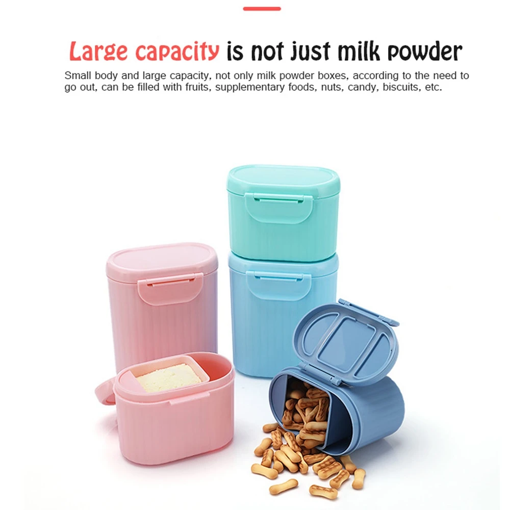 Large Capacity Baby Milk Powder Can Airtight Storage Box Portable Barrel Infant Bottled Food Box Storage Tank Baby Feeding Box