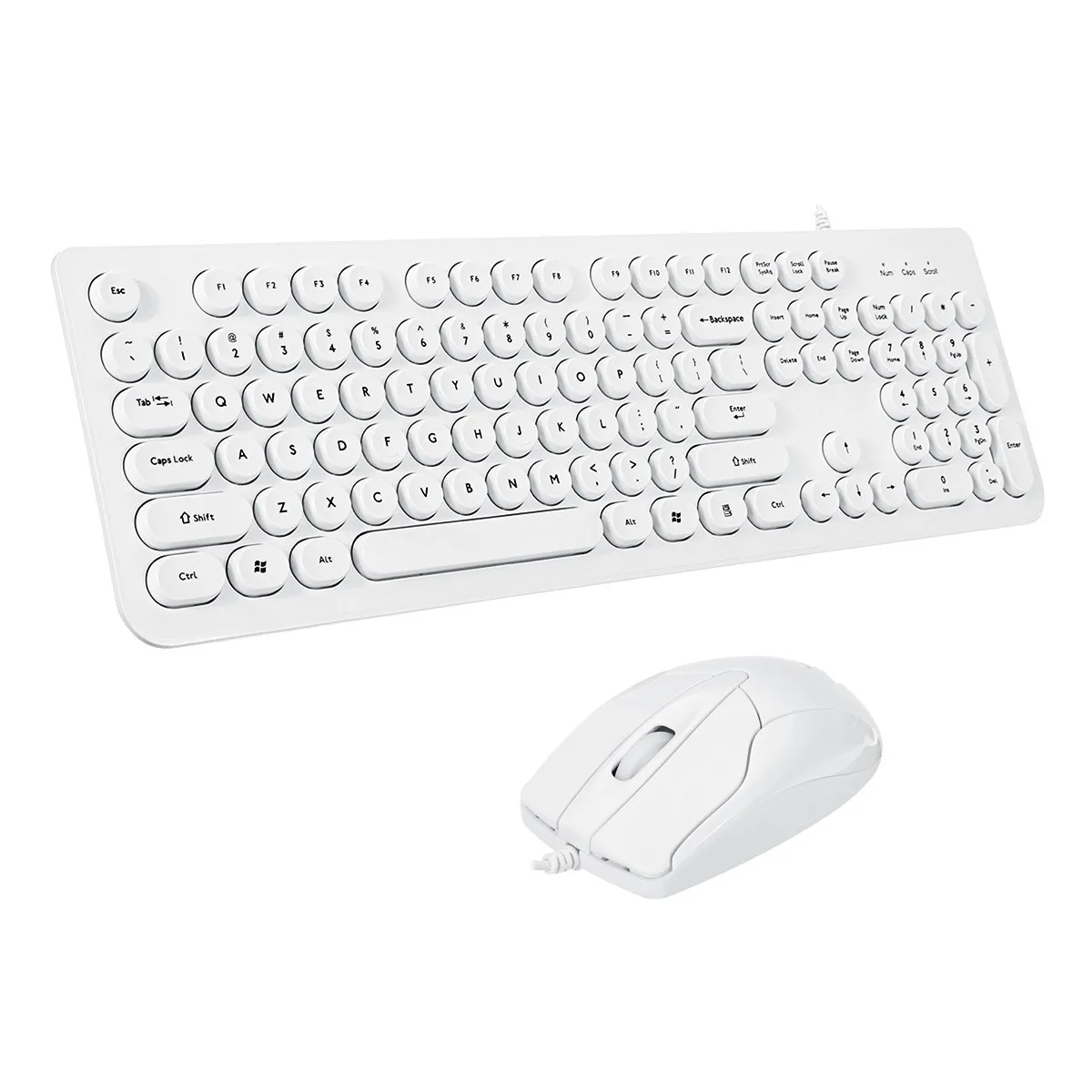 Проводная клавиатура мышь комбо панк механическое чувство клавиатура и мышь набор мышей офис бизнес для женщин Девушка Ретро мода Wat