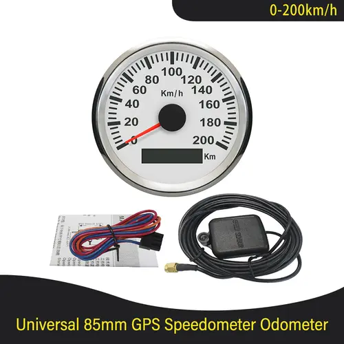 ELING New 85mm GPS Speedometer 120km/h 200km/h Speed Gauge Odometer UTV Motorcycle Marine Boat Buggy 12V/24V With Red Backlit - Image 9